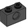 LEGO Noir Brique 1 x 2 avec Trou (3700)