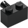 LEGO Black Brick 1 x 2 with Pin with Bottom Stud Holder (44865)