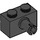 LEGO Black Brick 1 x 2 with Pin with Bottom Stud Holder (44865)