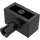 LEGO Schwarz Backstein 1 x 2 mit Stift ohne Bodenstollenhalter (2458)