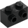 LEGO Black Brick 1 x 2 with Studs on Opposite Sides (52107)