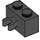 LEGO Schwarz Backstein 1 x 2 mit Vertikale Clip (Lücke im Clip) (30237)