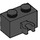 LEGO Schwarz Backstein 1 x 2 mit Vertikale Clip (O-Clip öffnen) (42925 / 95820)
