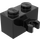 LEGO Schwarz Backstein 1 x 2 mit Vertikale Clip (O-Clip öffnen) (42925 / 95820)