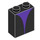 LEGO Black Brick 1 x 2 x 2 with Purple Curve with Inside Stud Holder (3245 / 102490)