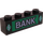 LEGO Noir Brique 1 x 4 avec Bank logo (3010 / 41029)