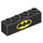 LEGO Černá Kostka 1 x 4 s Batman symbol (3010 / 33595)