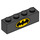 LEGO Schwarz Backstein 1 x 4 mit Batman symbol (3010 / 33595)