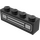 LEGO Schwarz Backstein 1 x 4 mit Chrome Silber Auto Gitter und Headlights (Gedruckt) (3010 / 6146)