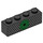 LEGO Black Brick 1 x 4 with Green symbol black dots (3010 / 36443)