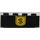 LEGO Schwarz Backstein 1 x 4 mit &#039;$&#039; im Gelb Schild (3010)