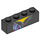LEGO Noir Brique 1 x 4 avec Neck et Zip (3010 / 55890)