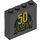 LEGO Black Brick 1 x 4 x 3 with 50 LUCASFILM Ltd (49311 / 78891)
