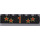 LEGO Black Brick 1 x 6 with Red and Yellow Stars and 1 (3009)