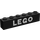 LEGO Black Brick 1 x 6 with White &quot;LEGO&quot; (3009)