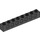 LEGO Black Brick 1 x 8 with Holes (3702)