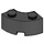 LEGO Black Brick 2 x 2 Round Corner with Stud Notch and Reinforced Underside (85080)