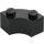 LEGO Black Brick 2 x 2 Round Corner with Stud Notch and Reinforced Underside (85080)