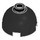 LEGO Noir Brique 2 x 2 Rond avec Dome Haut (Goujon de sécurité, support d&#039;essieu) (3262 / 30367)