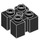 LEGO Noir Brique 2 x 2 avec Slots et Axlehole (39683 / 90258)