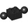 LEGO Noir Brique 2 x 2 avec Deux Balle Joints avec trous dans la boule et le trou d&#039;essieu (17114)