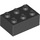 LEGO Noir Brique 2 x 3 (3002)