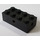 LEGO Noir Brique 2 x 4 avec roues Titulaire (Fond opaque)