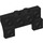 LEGO Black Brick 2 x 4 x 0.7 with Front Studs and Thin Side Arches (14520)