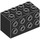 LEGO Black Brick 2 x 4 x 2 with Studs on Sides (2434)