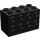 LEGO Schwarz Backstein 2 x 4 x 2 mit Bolzen auf Sides (2434)