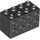 LEGO Schwarz Backstein 2 x 4 x 2 mit Bolzen auf Sides (2434)