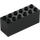 LEGO Black Brick 2 x 6 x 2 Weight with Plate Bottom (2378 / 73090)