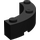 LEGO Schwarz Backstein 4 x 4 Runden Ecke (Breit mit 3 Bolzen) (48092 / 72140)