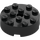 LEGO Black Brick 4 x 4 Round with Hole (87081)