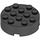 LEGO Zwart Steen 4 x 4 Ronde met Gat (87081)