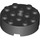 LEGO Black Brick 4 x 4 Round with Hole (87081)