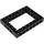 LEGO Black Brick 6 x 8 with Open Center 4 x 6 (1680 / 32532)