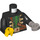 LEGO Schwarz Backstein Bounty Captain Minifig Torso (973 / 84638)