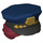 LEGO Noir Casquette avec avec Rouge Foncé Cheveux Bun et Dark Bleu Police Chapeau (29770)