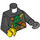 LEGO Zwart Captain Redbeard Minifig Torso (973 / 73001)
