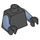 LEGO Black Castle Minifig Torso (973 / 76382)