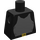LEGO Zwart  Castle Torso zonder armen (973)