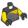 LEGO Black Cole Hunted Minifig Torso (973 / 76382)