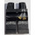 LEGO Black Cole - round emblem torso Minifigure Hips and Legs (3815 / 21558)