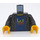 LEGO Zwart Cole met Leather Jack Minifiguur Torso (973 / 76382)