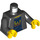 LEGO Zwart Cole met Leather Jack Minifiguur Torso (973 / 76382)