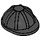 LEGO Black Construction Helmet with Brim (3833)