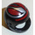 LEGO Black Crash Helmet with Silver and Red (2446 / 45192)