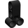 LEGO Black Cross Block 2 X 3 with Four Pinholes (32557)