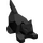 LEGO Schwarz Crouching Katze (6251)